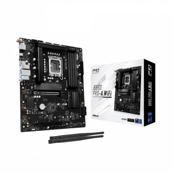 ASRock B860 Pro-A WiFi Intel B860 4*DDR5 3*M.2